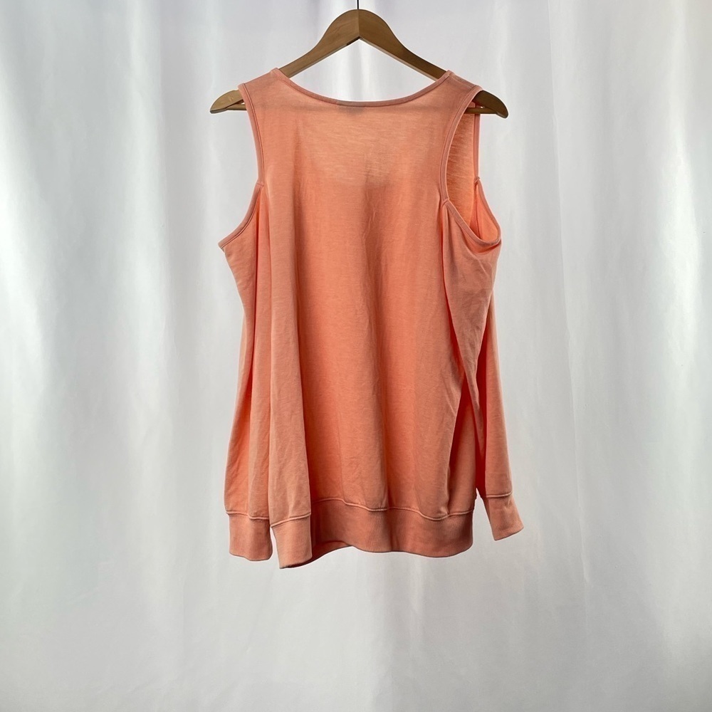 Torrid Mineral Wash Cold Shoulder Strappy Top in Peach‎ Size Large - Picture 5 of 10
